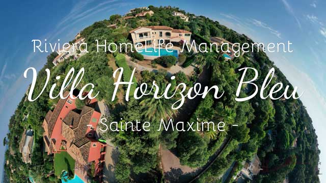 Réalisation clip video 360 info-video360 Fréjus Villa Horizon Bleu Sainte Maxime